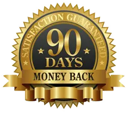 90-day risk-free money-back guarantee seal for Prostate 911 supplement purchase protection